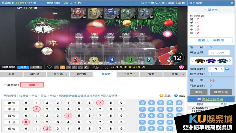 KU時時彩一星定位玩法